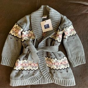 Janie and Jack Fair Aisle Baby Cardigan Sweater NWT 6-12 Months